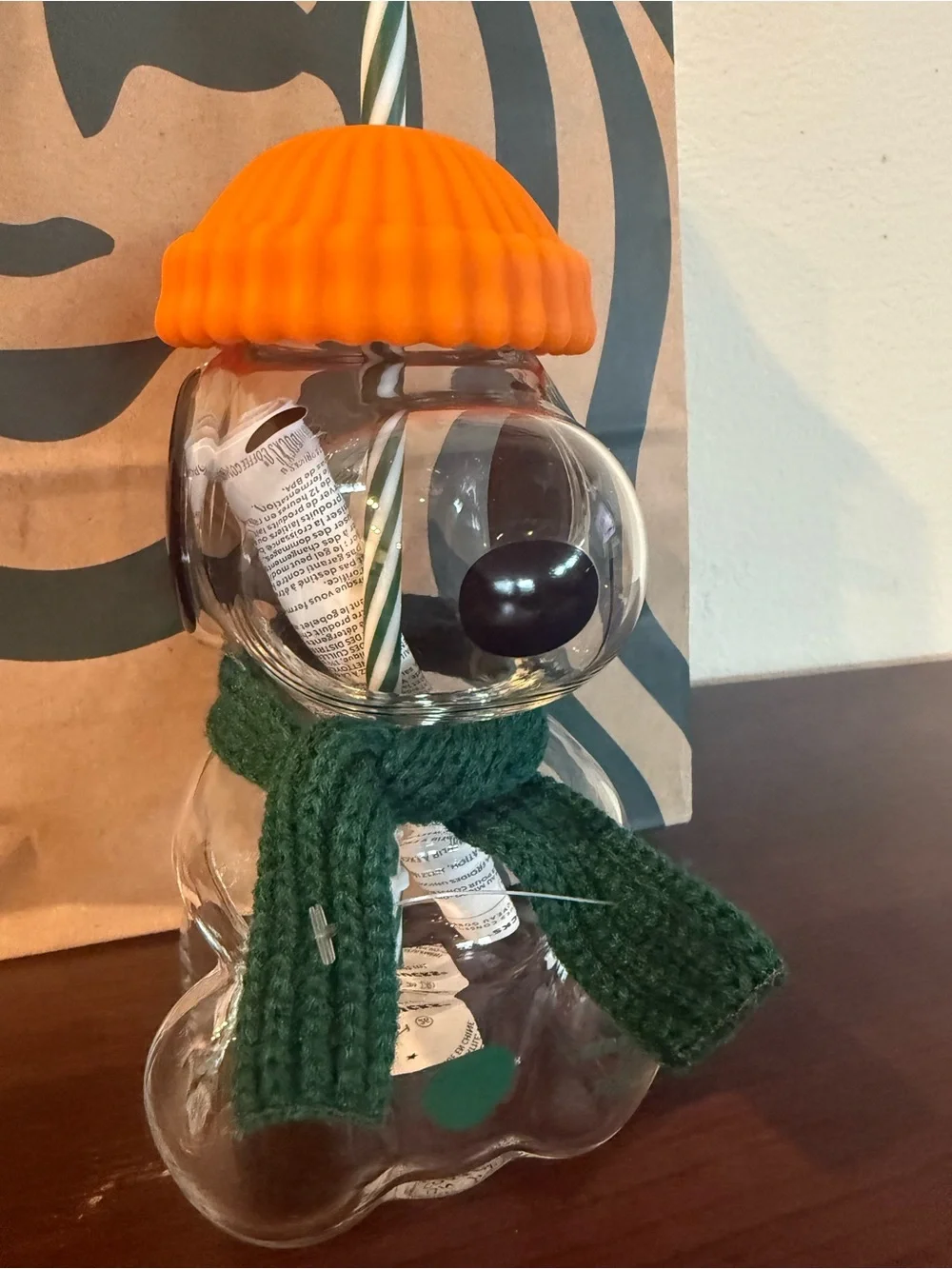 Starbucks clear glass